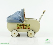 DDR Puppenstubenmöbel Kinderwagen EASS Seiffen Puppenstube Holz