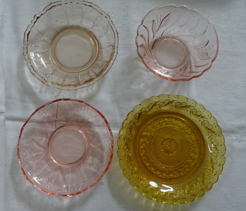 Dessertteller glas rosalin - 4,