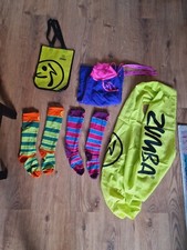 Zumba Set 5-teilig Tasche Hose Socken Damen Sport Training Tanzen S 36