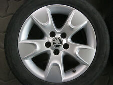 1x Alufelge Rad Sommerreifen Skoda Roomster 6Jx15 ET43 195/55R15 85H  5J7601025