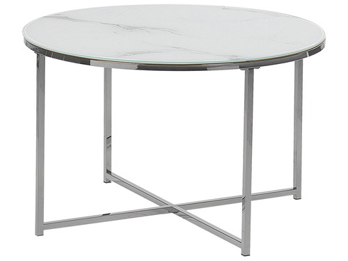 Runder couchtisch weiß marmor - runder,