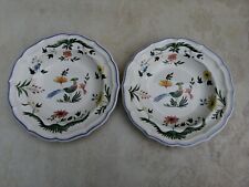 Gien France Oiseaux de Paradis 2x Suppenteller Ø 23 cm