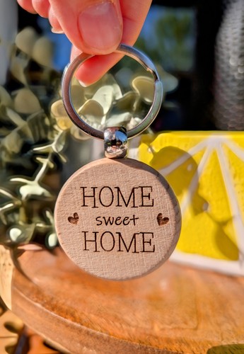 Holz schlüsselanhänger home - holz,