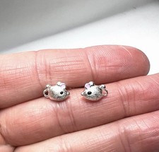 Ohrstecker Maus 925 Sterling