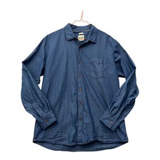 Wrangler Jeans Hemd Herren XL Blau Regular Fit