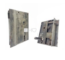 Kastenschloss antik Türschloss alt Stahl Tür rechts 63mm