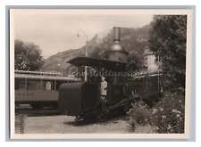 Rigi-Bahn Vitznau - Kind auf Dampflok - Zug Waggon Reise Technik - Foto 1950er