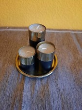 Vintage Teelichthalter, messingfarbend 