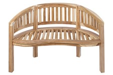 Gartenbank bananenbank teak - bananenbank,
