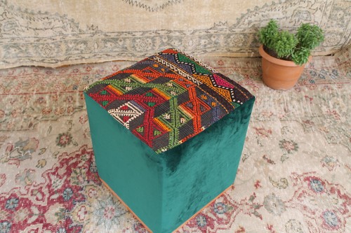 Vintage kelim pouf - kelim,