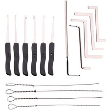 Schlosser Werkzeug Set Broken Key Extractor 15 Stück Home Depot Schwarz