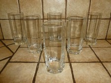 Luminarc Octime achteckig 6 Wassergläser Saftgläser Longdrinkgläser 80er Jahre