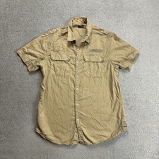NAPAPIJRI Herren Hemd Shirt XL Taschen Tactical Logo Kurzarm Safari 10620 Beige