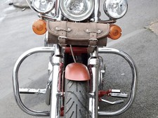 Brown Leather Pouch Tool Roll