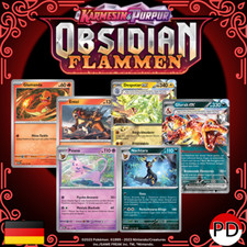 Pokemon Karten OBSIDIAN FLAMMEN KP03 | ALLE KARTEN | GLURAK NACHTARA DESPOTAR