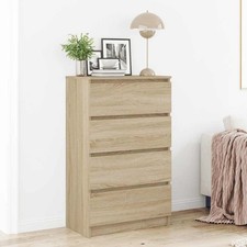 Kommode mit 4 Schubladen Schubladenschrank Beistellschrank Sideboard Anrichte