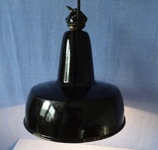 Alte Emaille Fabriklampe