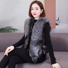 Neue Weibliche Fuchs Fur Jacke