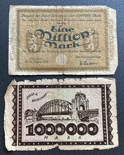 2 Notgeld-Scheine aus 1923 -