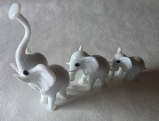 3 Stück  Elefanten Glasfigur  - Tierfigur  Nr. 9