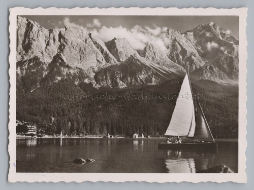 Segelschiff auf dem eibsee - segelschiff,
