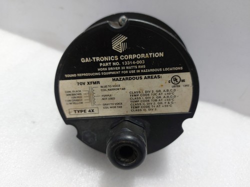 Gai tronics 13314 003 horn - gai,