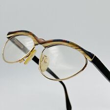 Brille Damen oval braun Büffelhorn Horn Echthorn Seide Mod. 01 523 NOS