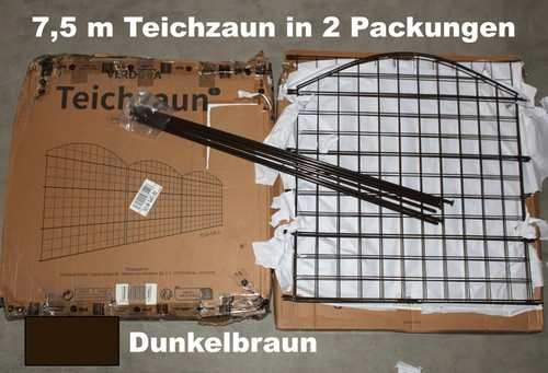 Teichzaun gartenzaun - 7,5,