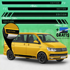 Bus Seiten-Streifen Aufkleber-Set, komp. m. VW T5 T6 - Edition R Langer Radstand