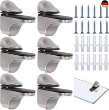 6 Stück Glasbodenträger Glas