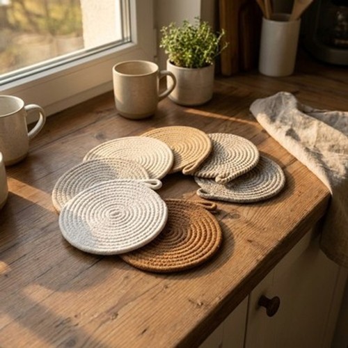 Topfuntersetzer 7er set rund - 7er,