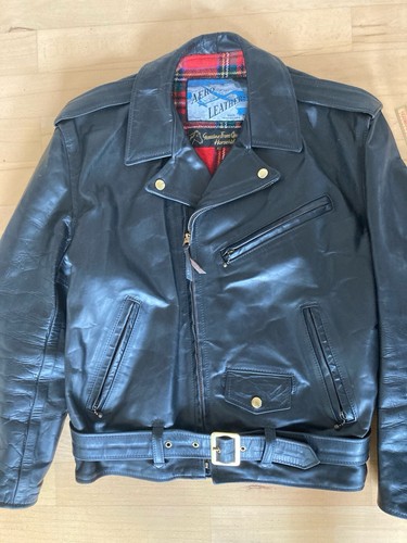 Aero leather motorcycle jacket - aero,