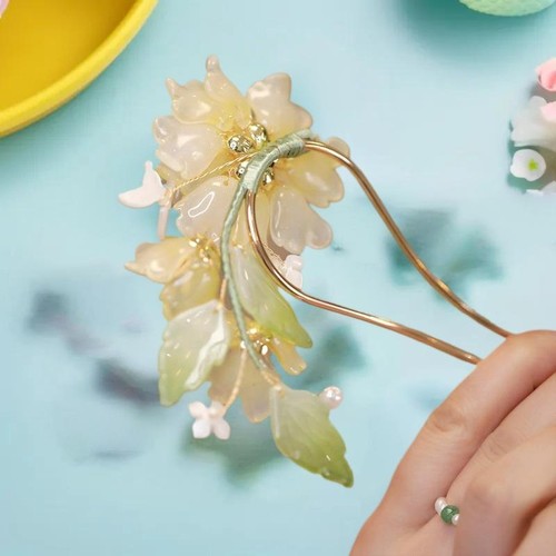Shape peony hairpin for - u,