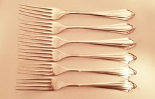  6 St. Menuegabeln aus Silber 800, BSF, Dekor Friedericke