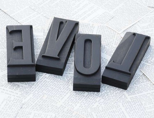 Love holzbuchstaben - "love",