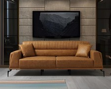 Braune Moderne Ledercouch