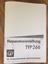 Reparaturanleitung TyP 266  von VEB Ölheizgerätewert Neubrandenburg