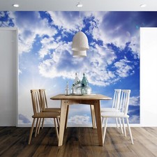 3D Blau Himmel Wolken Q3868