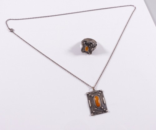 Antikschmuck collier und ring - antikschmuck,