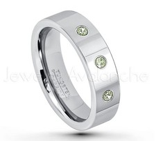 0.21ctw Peridot 3-Stone Ring