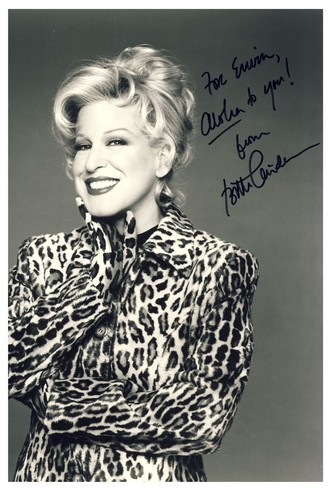 Bette midler autogramm - bette,
