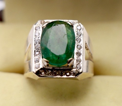 Smaragd herren ring - herren,