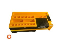 1970er herlitz BIG BUTLER Schreibtischset Space Age gelb Utensilo sehr selten Ge