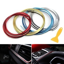 5m Innenraum Interieur Leisten Auto Dekorleisten Zierleisten Metallic