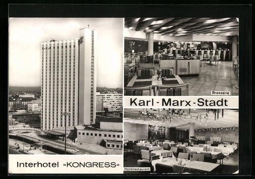 Ansichtskarte karl marx stadt - ansichtskarte, karl-marx-stadt