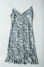 Damen Kleid DAWANDA Coctailkleid Trägerkleid Stretch figurbetont 34 / 36 L:90cm