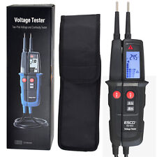 Spannungsprüfer 2 polig 12-1000V AC/DC Phasenprüfer Drehfeldrichtung FI-Schalter