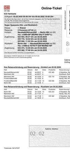 Zugfahrkarte nach berlin - zugfahrkarte,