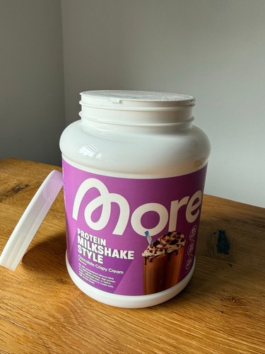 More protein milkshake - milkshake, •