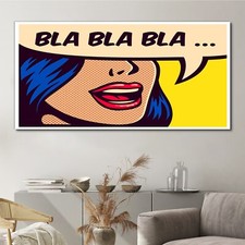 Abstrakte Malerei Bla Bla Bla